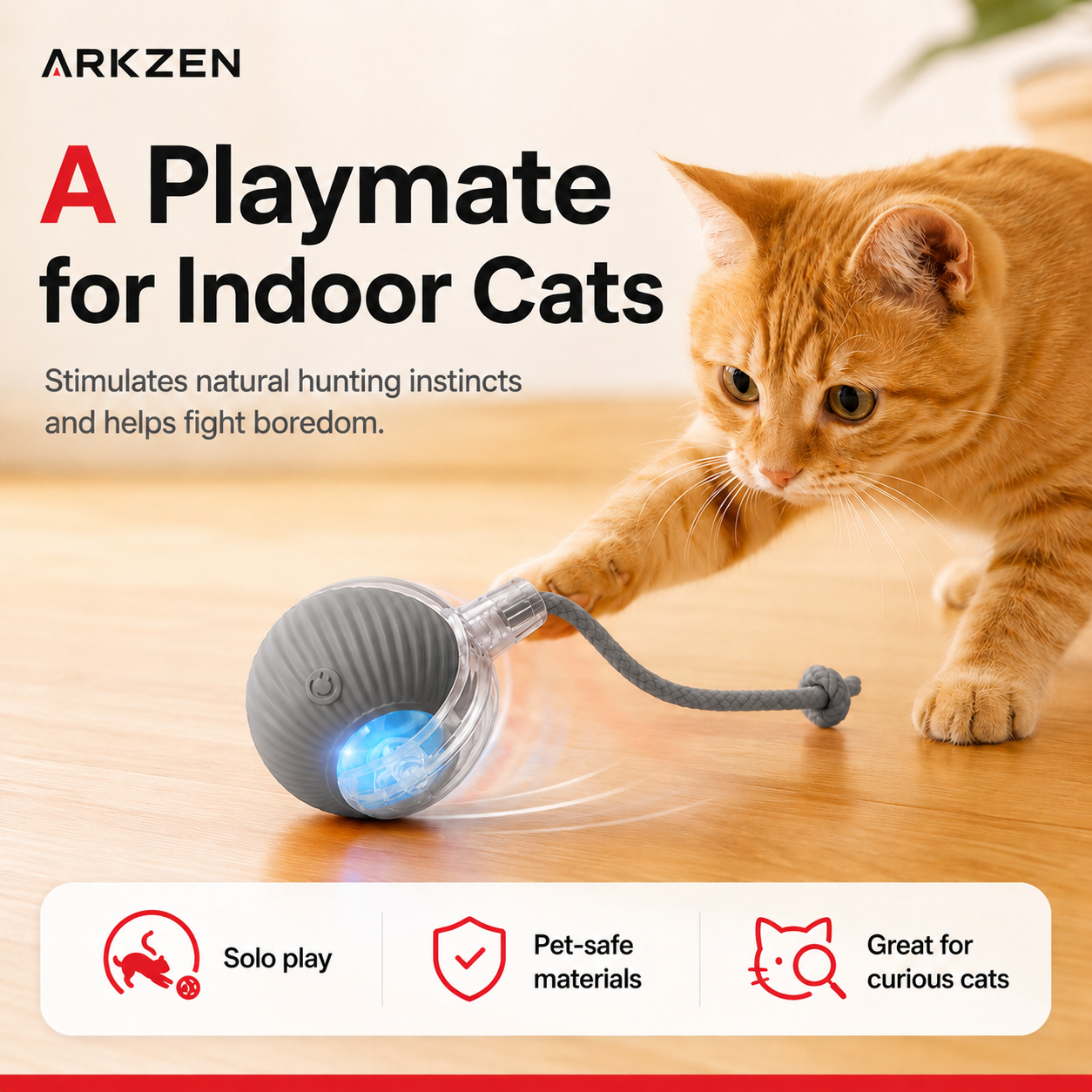 Interactive Cat Ball