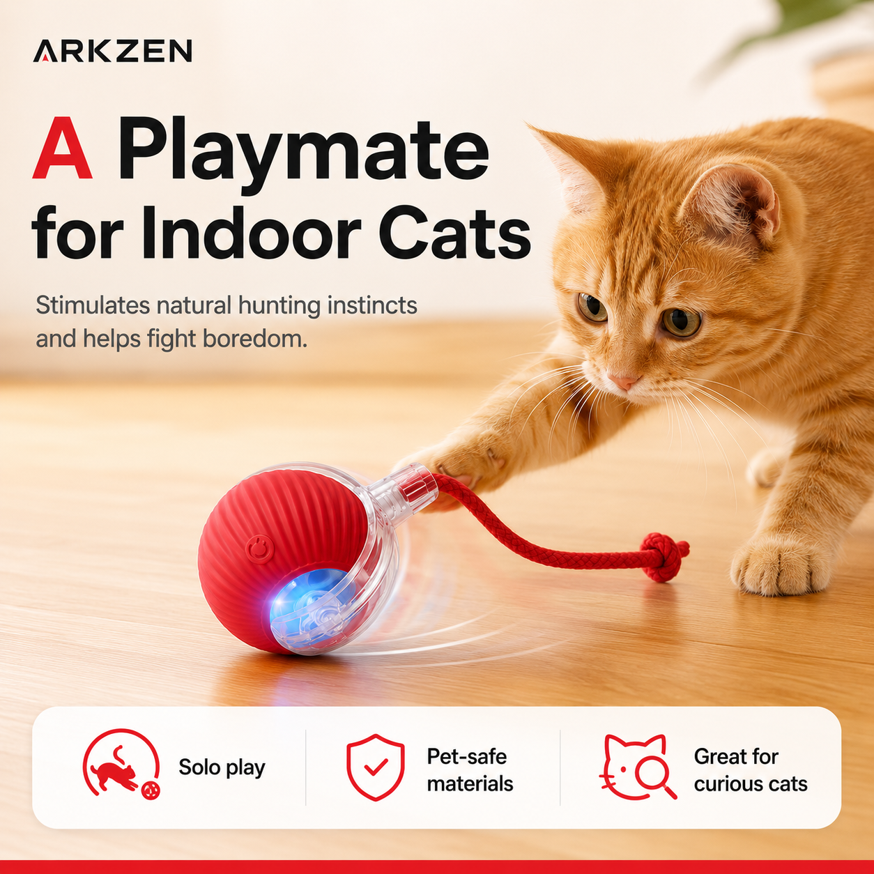 Interactive Cat Ball