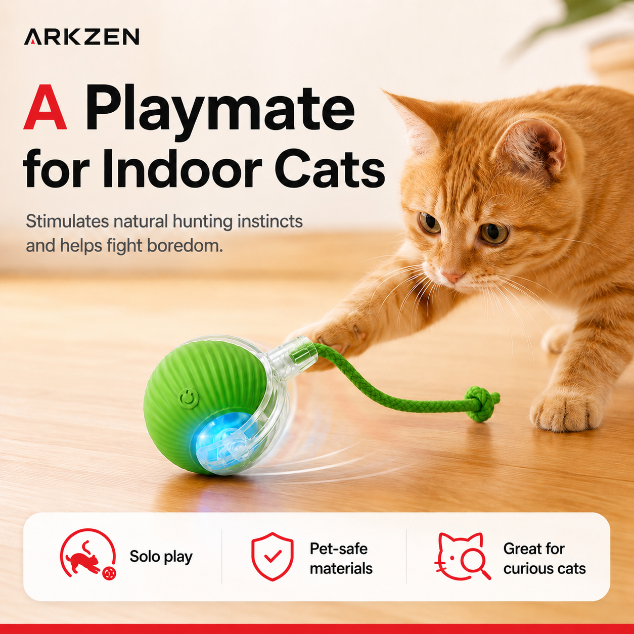 Interactive Cat Ball